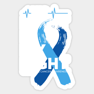 His Fight Is My Fight Colorectal Cancer Awareness Sticker